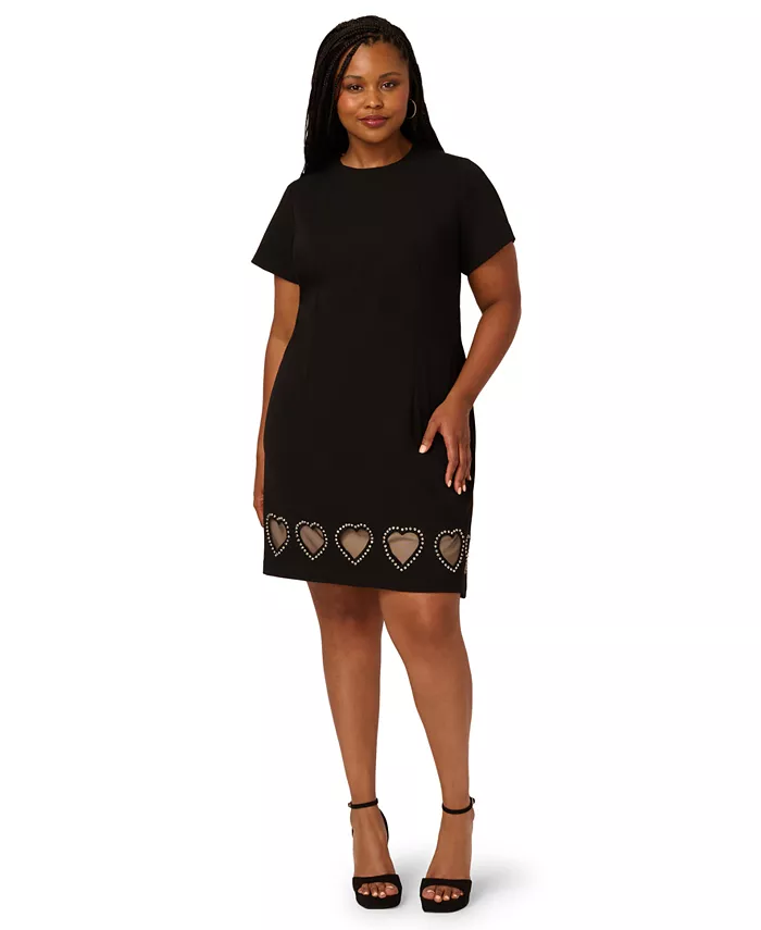 Платье-футляр из крепового трикотажа с бисером для женщин больших размеров Adrianna, черный
Платье-футляр из крепового трикотажа с бисером для женщин больших размеров Adrianna, черный