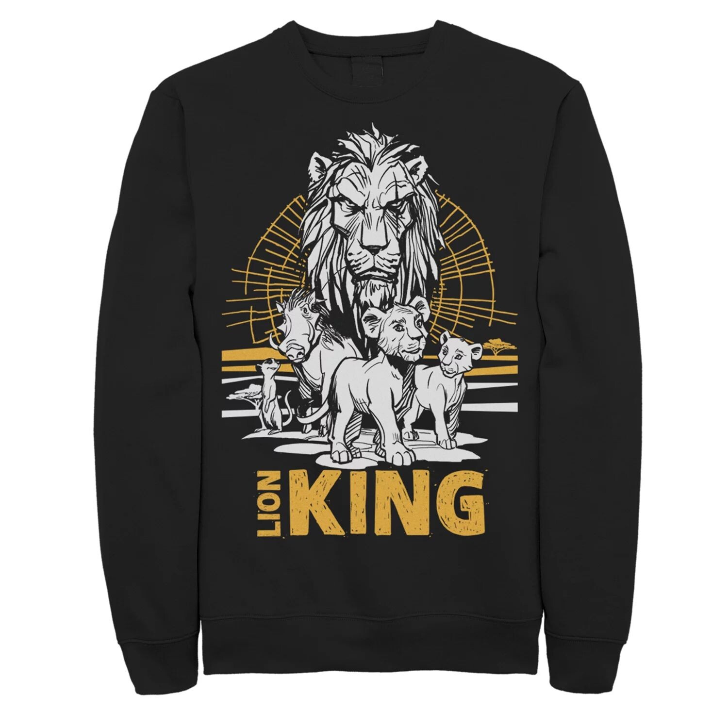 Флисовый свитер с эскизом для юниоров Disney's The Lion King, групповой снимок Licensed Character, черный
Флисовый свитер с эскизом для юниоров Disney's The Lion King, групповой снимок Licensed Character, черный