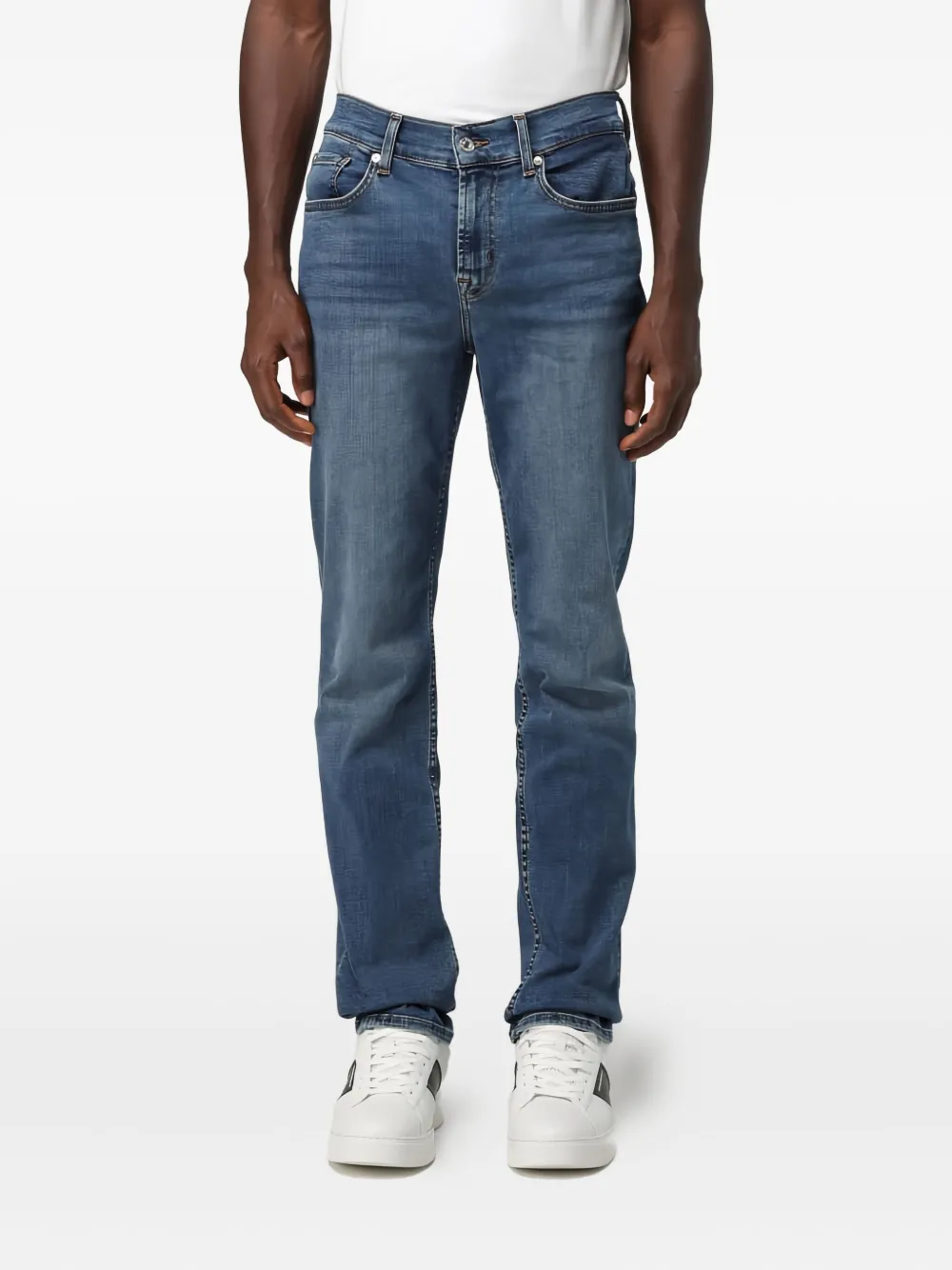 Джинсы из эластичного хлопка 7 For All Mankind, синий
Джинсы из эластичного хлопка 7 For All Mankind, синий