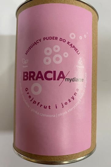 Порошок для ванн с грейпфрутом и ежевикой, банка 300 г Bracia Mydlarze