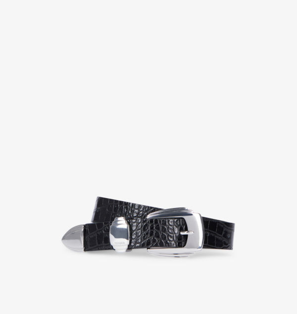 Ремень из кожи с эффектом крокодила The Kooples, черный
Ремень из кожи с эффектом крокодила The Kooples, черный