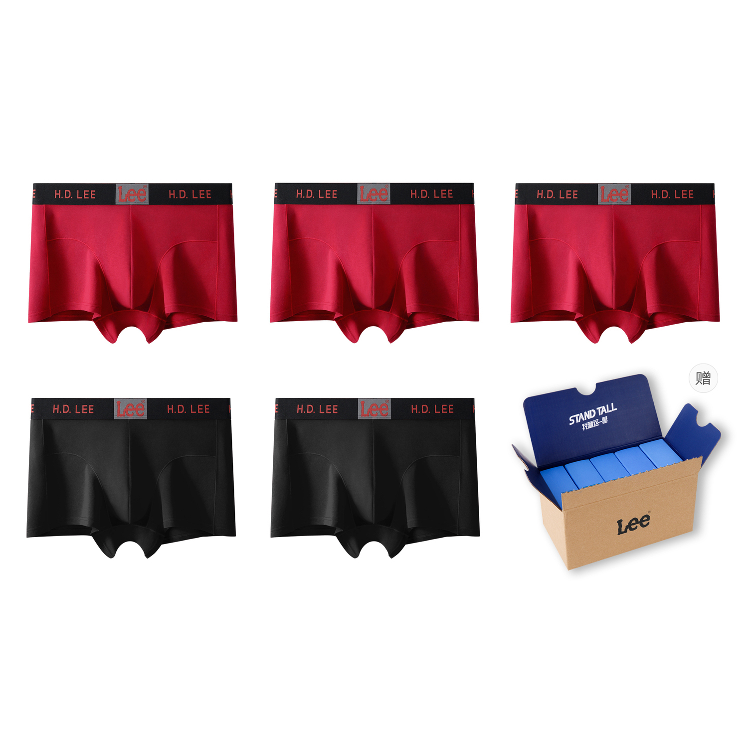 Lee Подарочный набор мужского белья 5 пар
Lee Подарочный набор мужского белья 5 пар