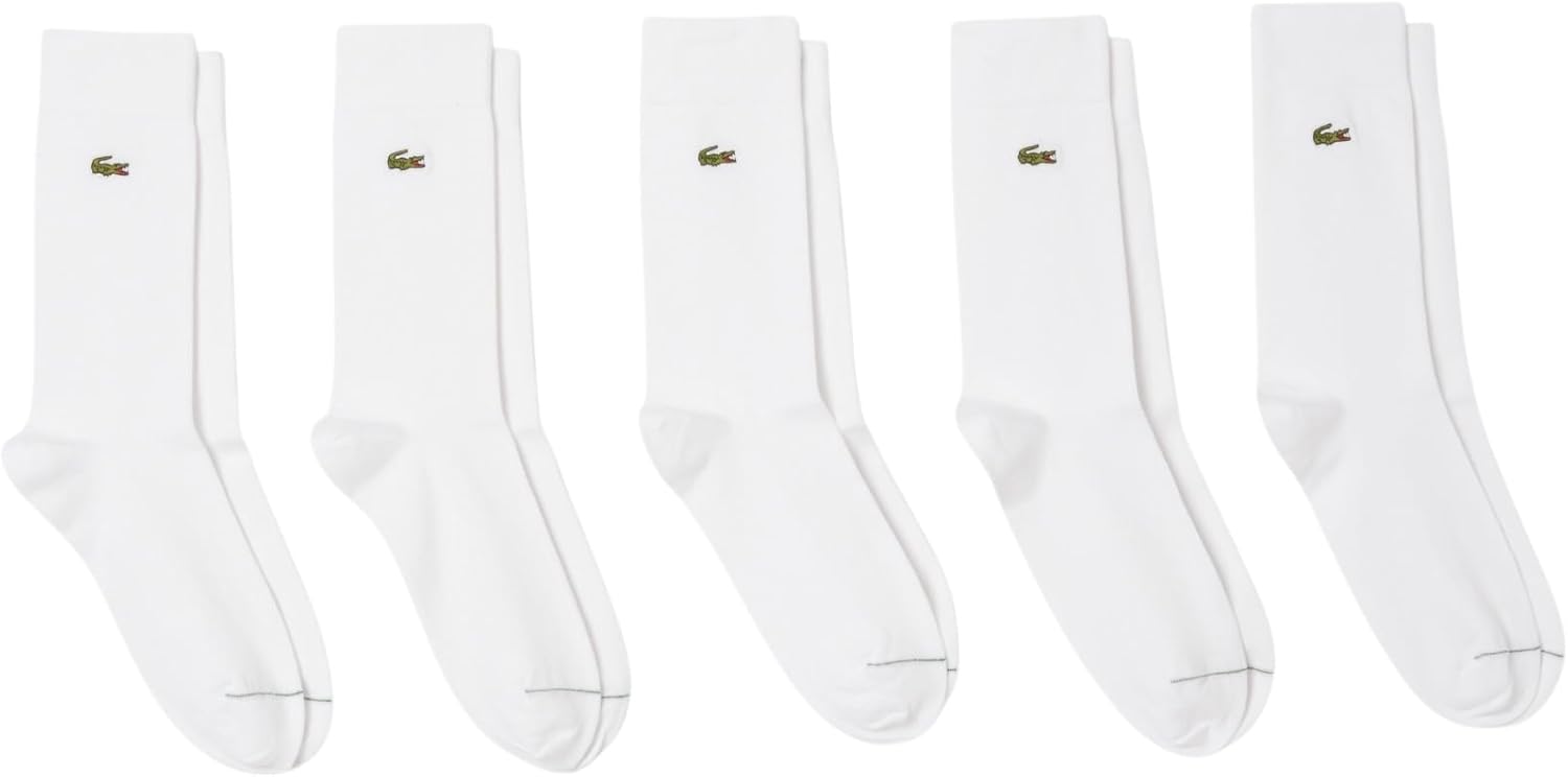 Упаковка из 5 пар хлопковых носков унисекс Lacoste, White
Упаковка из 5 пар хлопковых носков унисекс Lacoste, White