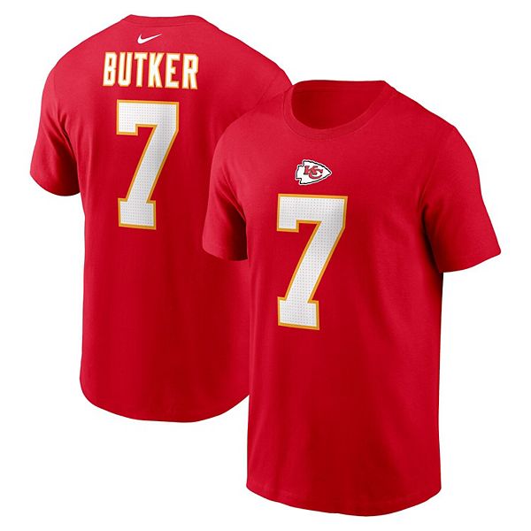 Футболка Kansas City Chiefs с именем и номером Harrison Butker Nike
Футболка Kansas City Chiefs с именем и номером Harrison Butker Nike
