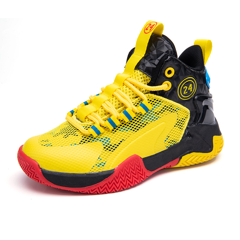 Детские баскетбольные кроссовки средней высоты KUPE, черный/желтый 
Детские баскетбольные кроссовки средней высоты KUPE, черный/желтый