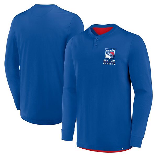 Мужская синяя футболка-поло New York Rangers Adrenaline Push с длинным рукавом Fanatics
Мужская синяя футболка-поло New York Rangers Adrenaline Push с длинным рукавом Fanatics