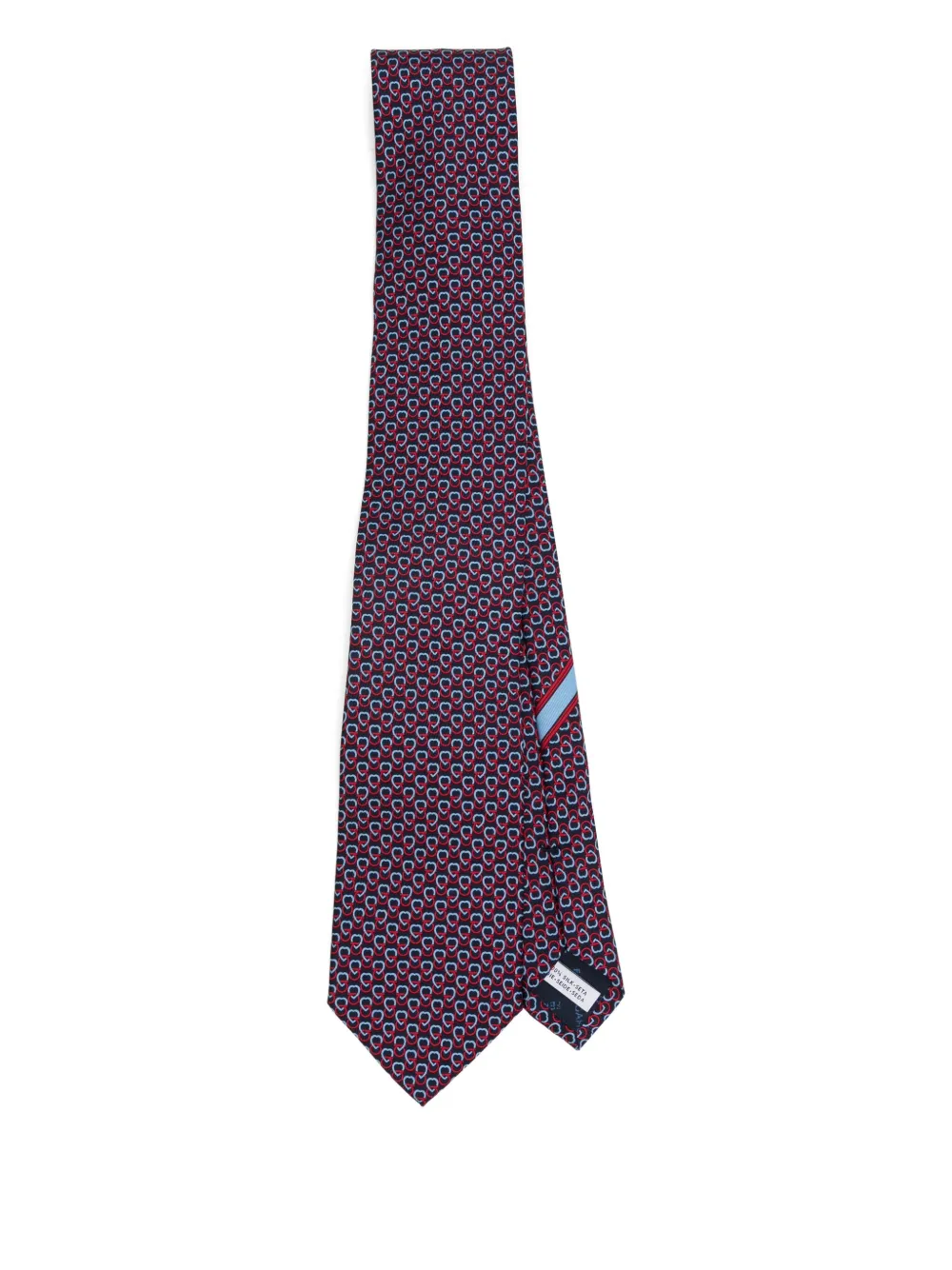 Шелковый галстук с принтом сердец Ferragamo, синий
Шелковый галстук с принтом сердец Ferragamo, синий