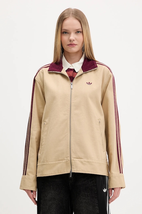 Хлопковая куртка Adidas Originals, бежевый
Хлопковая куртка Adidas Originals, бежевый