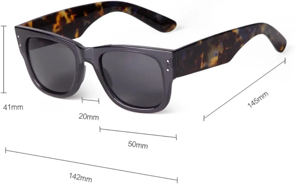 Модные солнцезащитные очки для женщин в стиле ретро, серые, с толстой крупной оправой, мужские солнцезащитные очки с защитой от УФ-излучения UV400 SZVVBKK, 5
Модные солнцезащитные очки для женщин в стиле ретро, серые, с толстой крупной оправой, мужские солнцезащитные очки с защитой от УФ-излучения UV400 SZVVBKK, 5