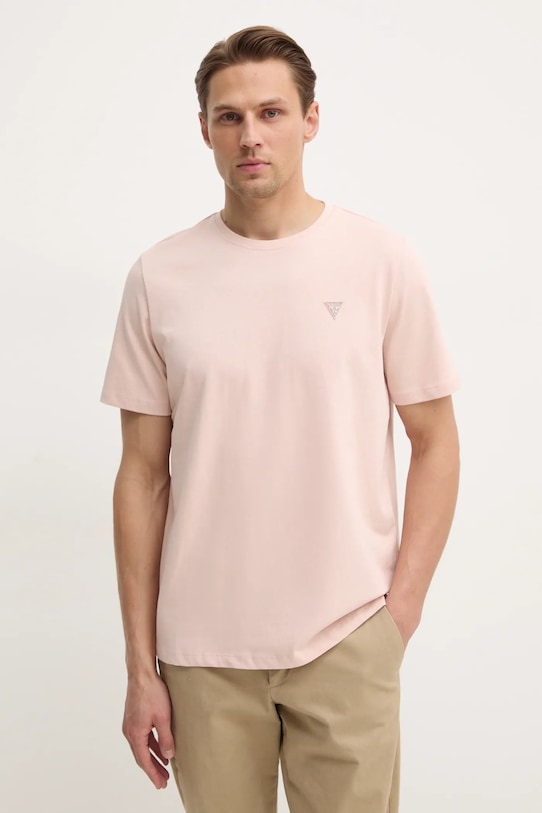 Хлопковая футболка Guess, розовый
Хлопковая футболка Guess, розовый
