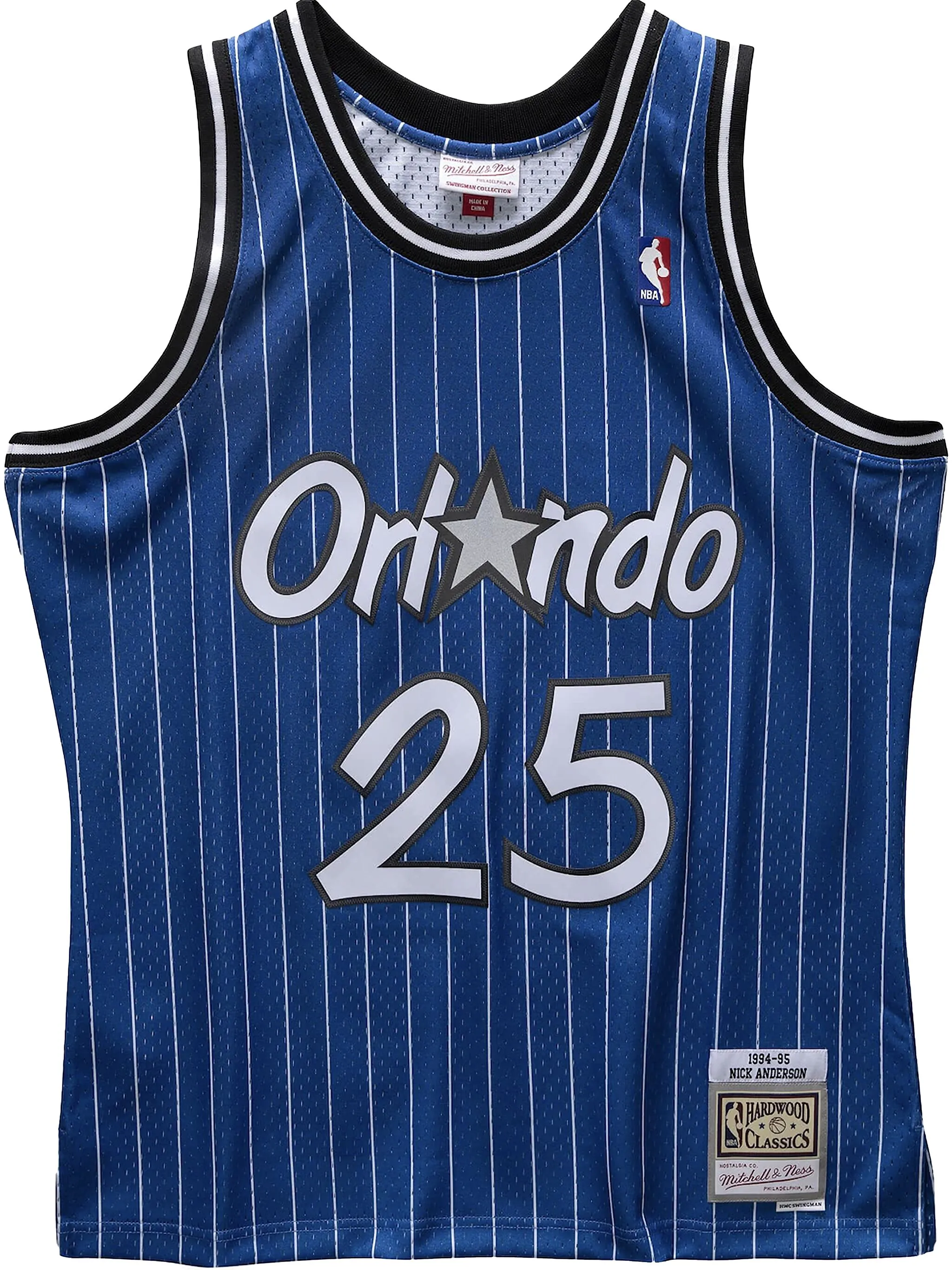 Топ 2003/04 Nick Anderson Orlando Magic Mitchell & Ness, синий
Топ 2003/04 Nick Anderson Orlando Magic Mitchell & Ness, синий