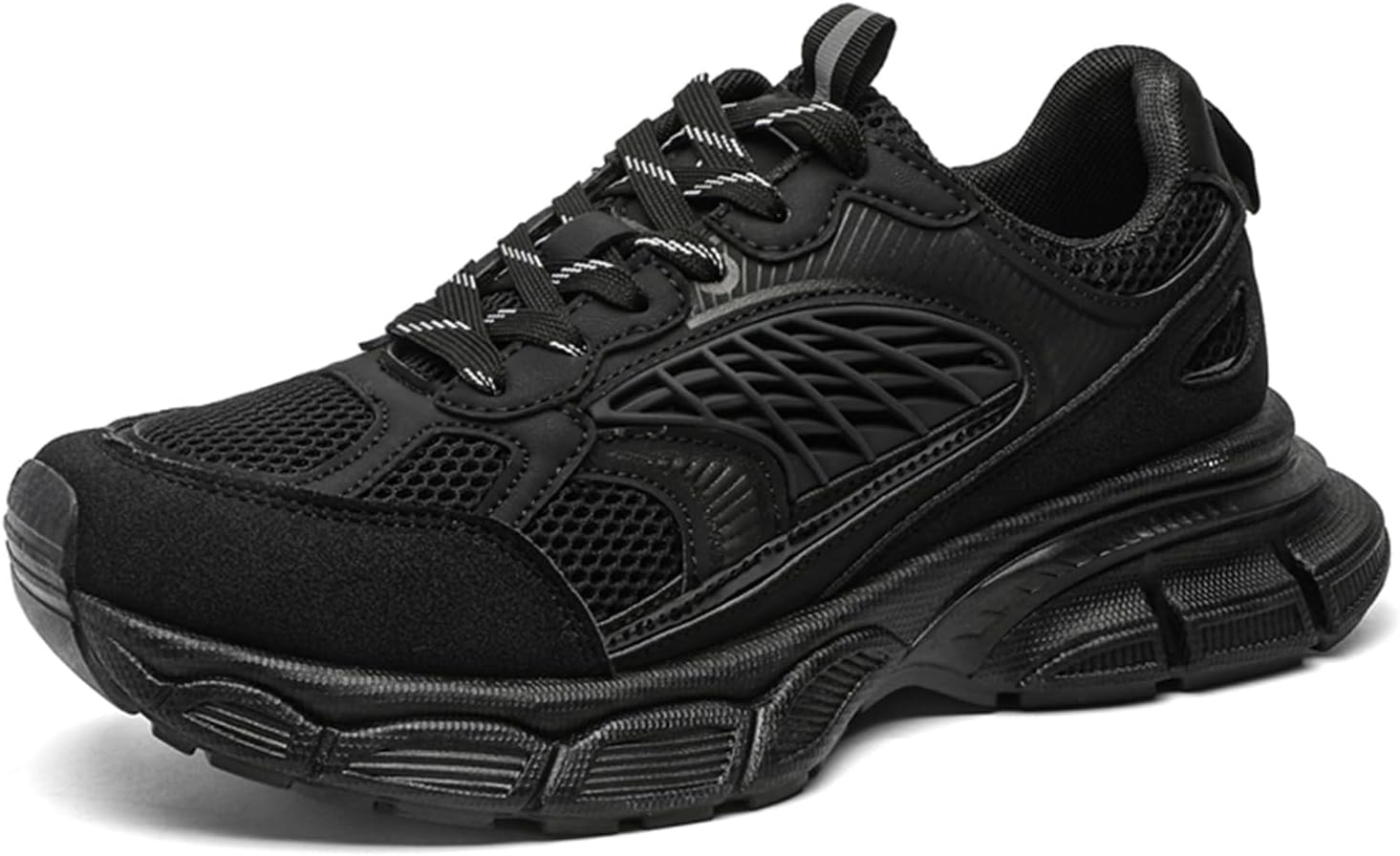 Мужские модные массивные кроссовки на платформе с сеткой и шнуровкой, повседневные, легкие, с круглым носком, осенние кроссовки для прогулок и путешествий, обувь в стиле Dad Netehadi, черный
Мужские модные массивные кроссовки на платформе с сеткой и шнуровкой, повседневные, легкие, с круглым носком, осенние кроссовки для прогулок и путешествий, обувь в стиле Dad Netehadi, черный