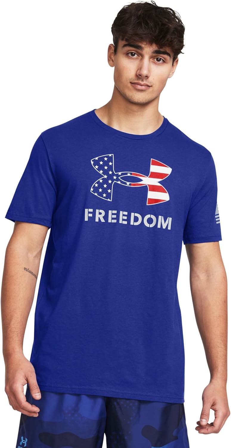 Футболка с коротким рукавом Under Armour Freedom Graphic, (400) Royal/Mod Gray/Logo
Футболка с коротким рукавом Under Armour Freedom Graphic, (400) Royal/Mod Gray/Logo