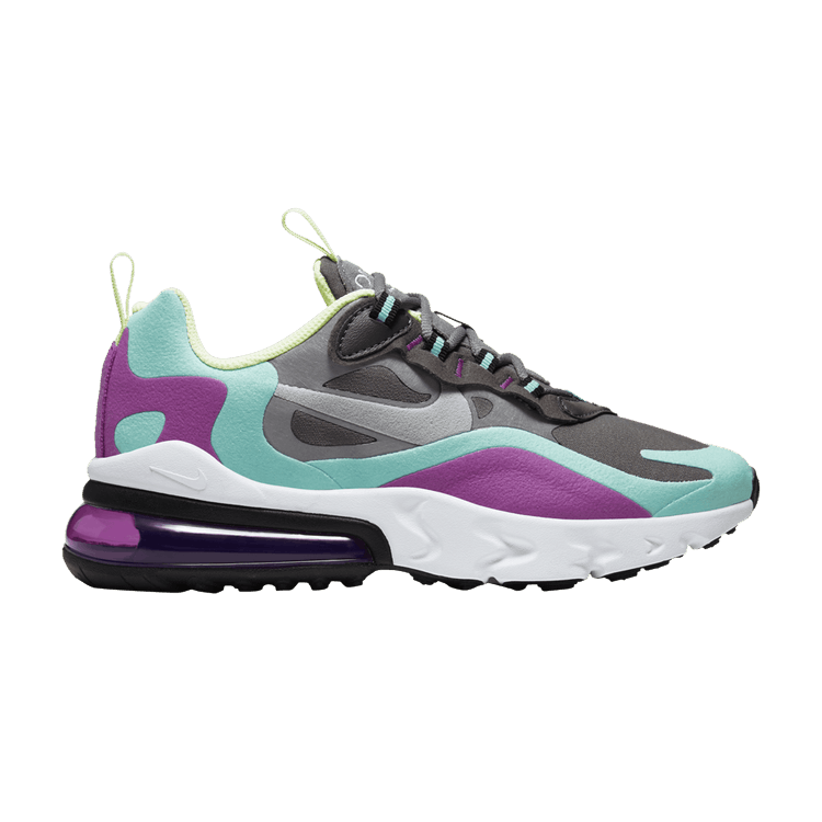 Кроссовки Nike Air Max 270 React GS 'Gunsmoke Aurora Violet', серый 
Кроссовки Nike Air Max 270 React GS 'Gunsmoke Aurora Violet', серый