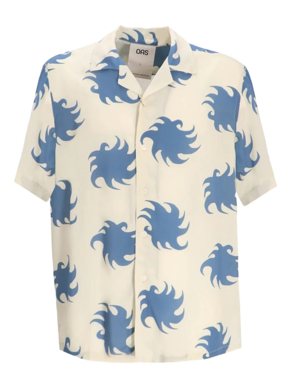 Рубашка с короткими рукавами и принтом OAS Company, белый
Рубашка с короткими рукавами и принтом OAS Company, белый
