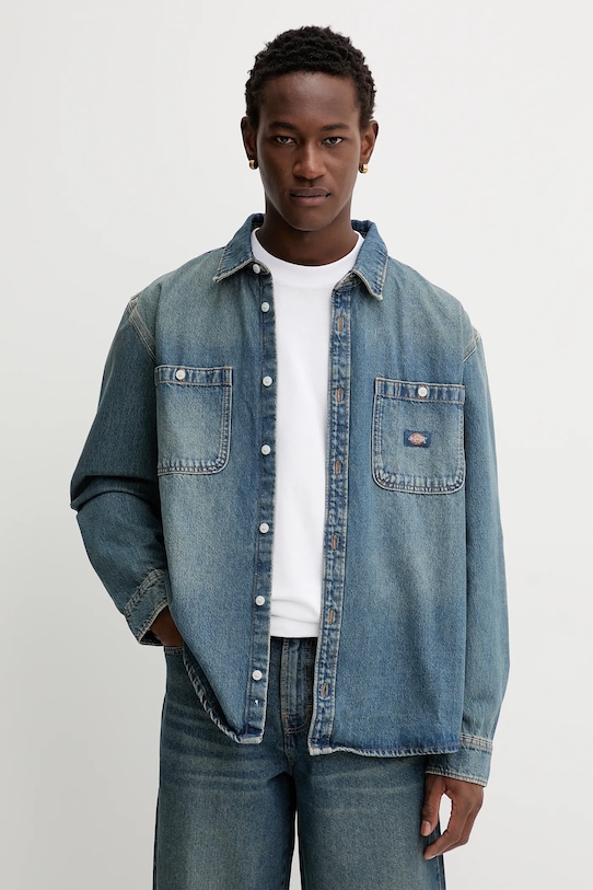 Джинсовая рубашка Dickies, темно-синий
Джинсовая рубашка Dickies, темно-синий