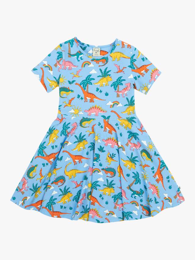 Детское платье-трапеция с динозаврами из органического хлопка Sunshine Frugi, Blue
Детское платье-трапеция с динозаврами из органического хлопка Sunshine Frugi, Blue