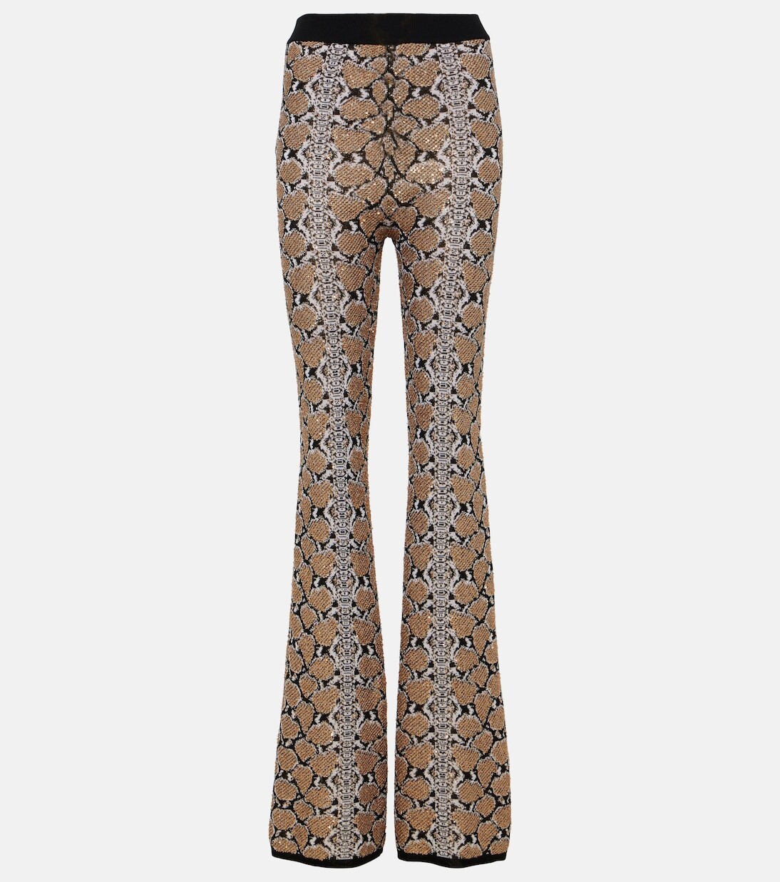 Расклешенные брюки со змеиным принтом Balmain, мультиколор
Расклешенные брюки со змеиным принтом Balmain, мультиколор