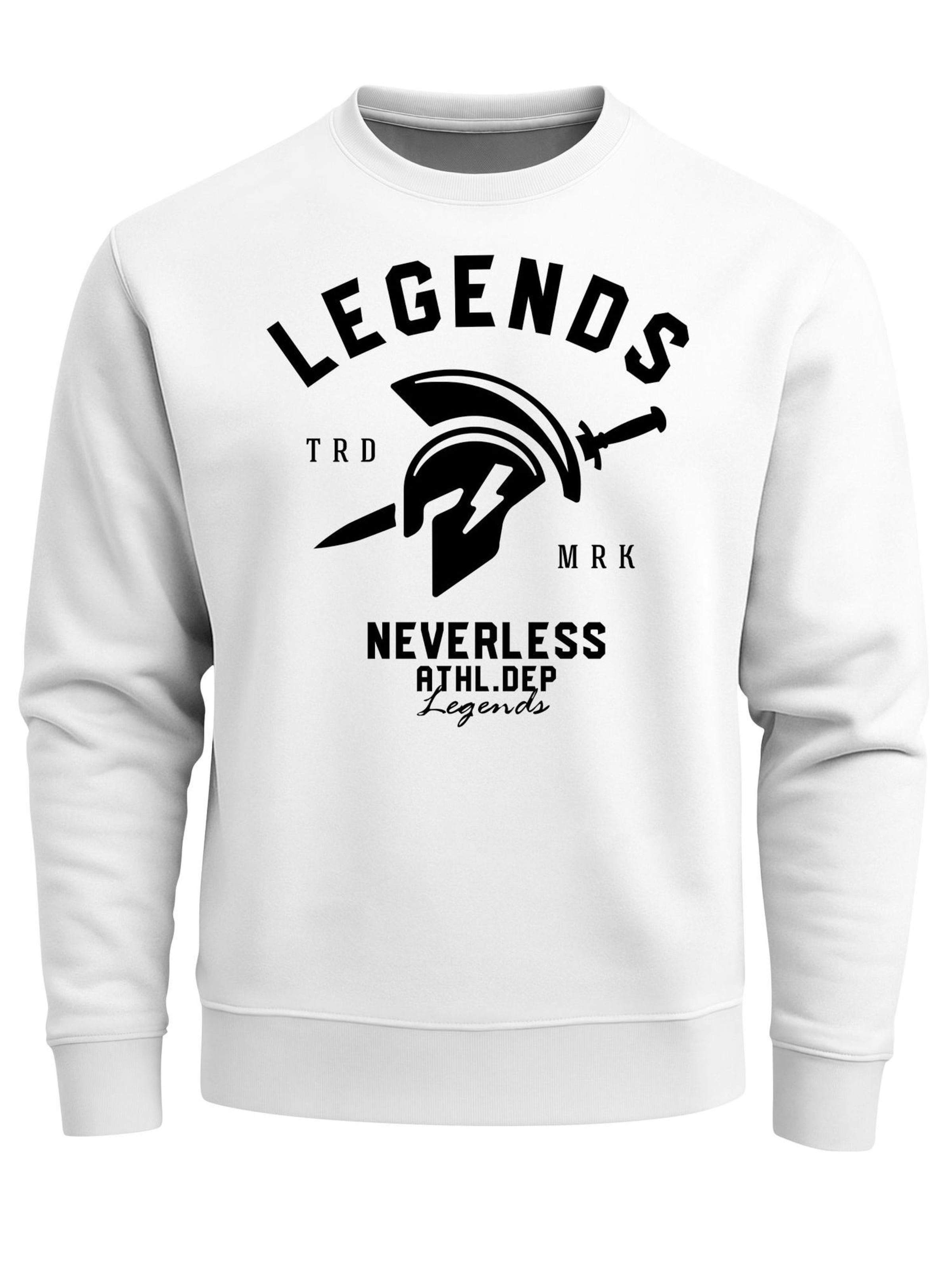 Neverless Свитшот 'Legends' в белом цвете
Neverless Свитшот 'Legends' в белом цвете