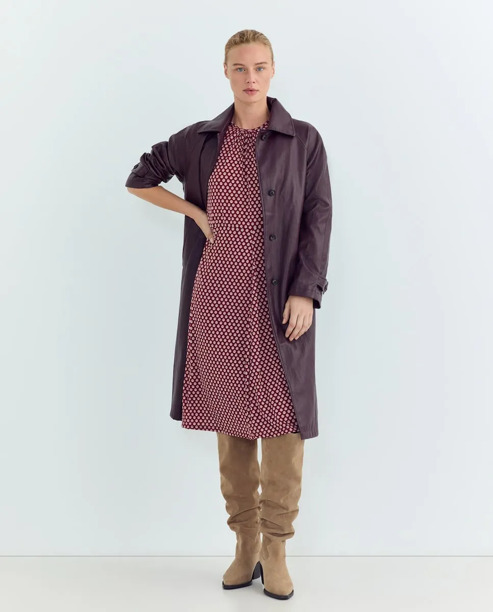 Женское платье с коротким рукавом и принтом Blanxart, гранатовый
Женское платье с коротким рукавом и принтом Blanxart, гранатовый