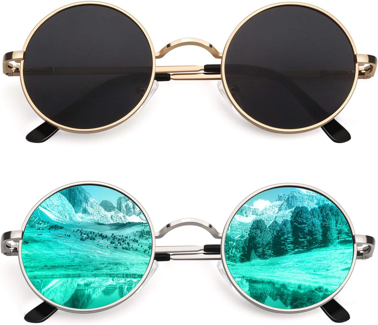 CGID Ретро круглые поляризованные солнцезащитные очки для мужчин и женщин, круглые металлические очки в стиле хиппи, защита UV400, E01, Gold Frame Black Lens & Silver Frame Green Lens Mirrored (Simple Package)
CGID Ретро круглые поляризованные солнцезащитные очки для мужчин и женщин, круглые металлические очки в стиле хиппи, защита UV400, E01, Gold Frame Black Lens & Silver Frame Green Lens Mirrored (Simple Package)