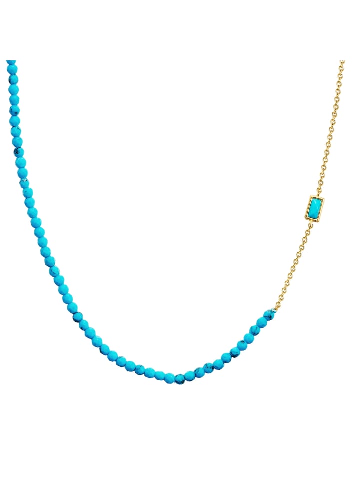 Glanzstücke München Серебряное колье с бирюзой (в репродукции) в оправе из желтого золота
Glanzstücke München Серебряное колье с бирюзой (в репродукции) в оправе из желтого золота