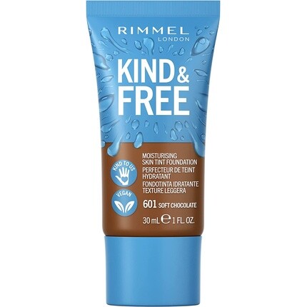 Kind + Free Увлажняющая тональная основа для кожи Soft Chocolate 601, Rimmel
Kind + Free Увлажняющая тональная основа для кожи Soft Chocolate 601, Rimmel