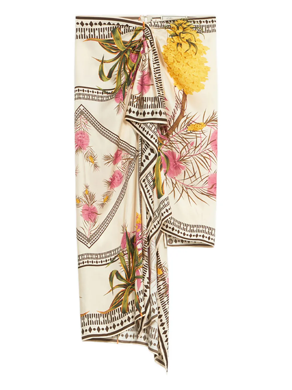 Асимметричная юбка с цветочным принтом Blumarine, нейтральный
Асимметричная юбка с цветочным принтом Blumarine, нейтральный