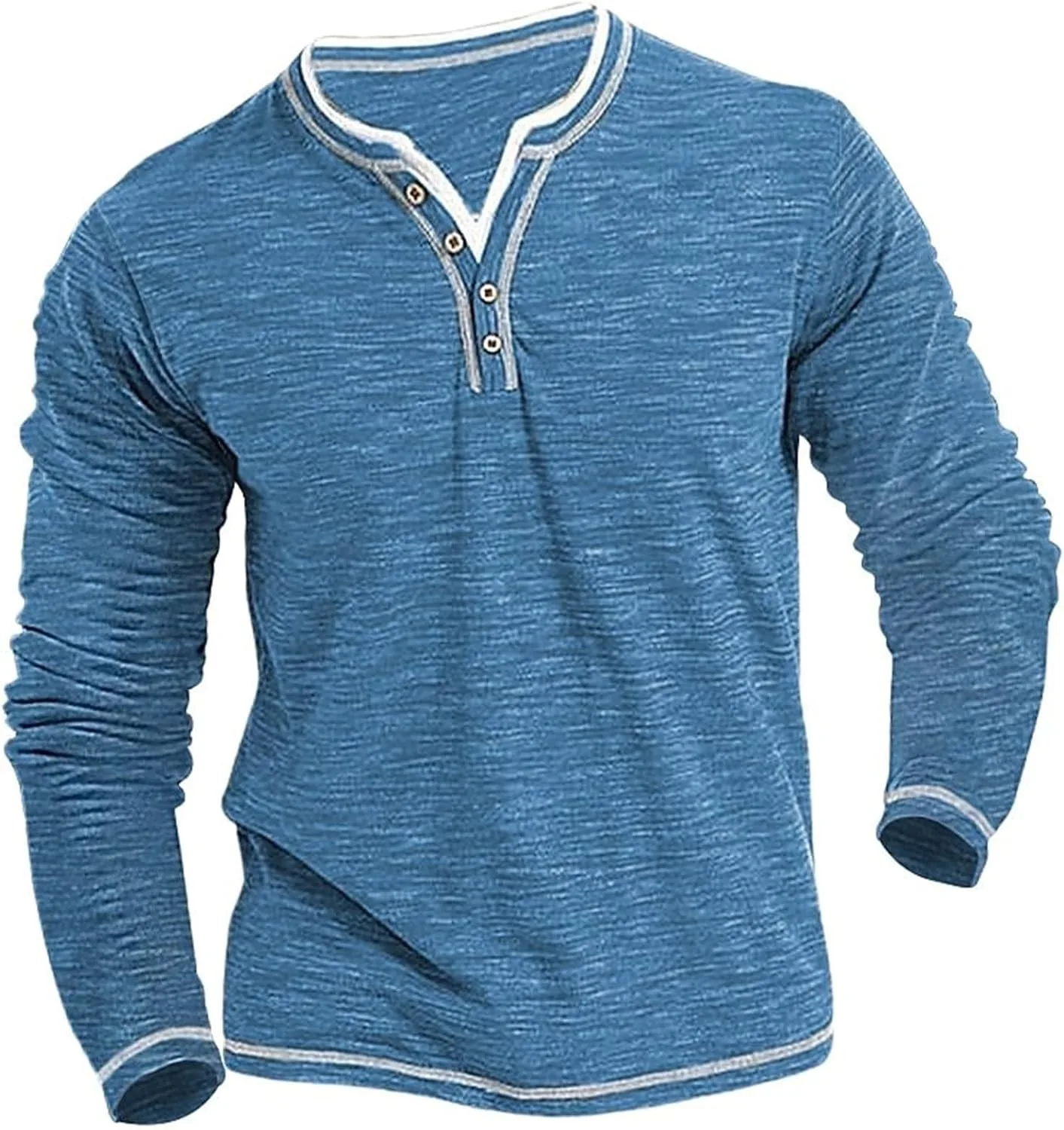 Мужская классическая рубашка хенли с длинным рукавом, V-образным вырезом и пуговицами, мягкая ткань, легкая и удобная
Мужская классическая рубашка хенли с длинным рукавом, V-образным вырезом и пуговицами, мягкая ткань, легкая и удобная