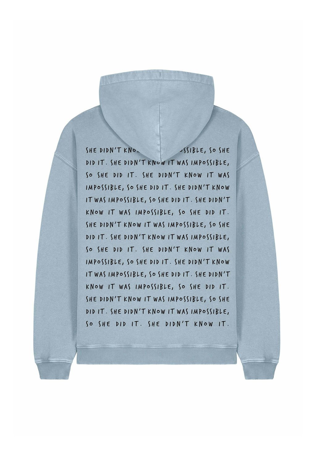 Толстовка с капюшоном SHE DIDNT KNOW IT WAS IMPOSSIBLE VINTAGE - Sweatshirt Mira Paris, светло-голубой
Толстовка с капюшоном SHE DIDNT KNOW IT WAS IMPOSSIBLE VINTAGE - Sweatshirt Mira Paris, светло-голубой