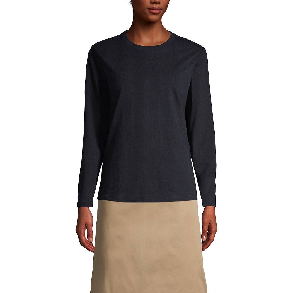 Женская футболка Lands End School Uniform с длинными рукавами Essential Lands' End, черный
Женская футболка Lands End School Uniform с длинными рукавами Essential Lands' End, черный