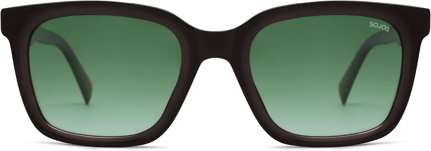 Солнцезащитные очки SOJOS Acetate Squared Polarized для женщин и мужчин с закругленными краями, в стиле ретро, классические, унисекс, защита UV400, Brown/Garding Grey
Солнцезащитные очки SOJOS Acetate Squared Polarized для женщин и мужчин с закругленными краями, в стиле ретро, классические, унисекс, защита UV400, Brown/Garding Grey