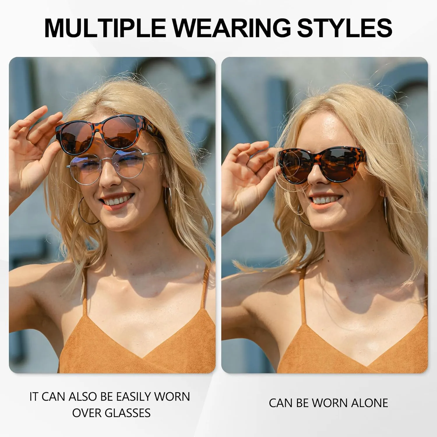 Солнцезащитные очки URUMQI для женщин, надеваемые поверх обычных очков, поляризованные, с защитой UV400, круглые, «кошачий глаз», A15 Transparent Grey Frame/Grey Lens
Солнцезащитные очки URUMQI для женщин, надеваемые поверх обычных очков, поляризованные, с защитой UV400, круглые, «кошачий глаз», A15 Transparent Grey Frame/Grey Lens