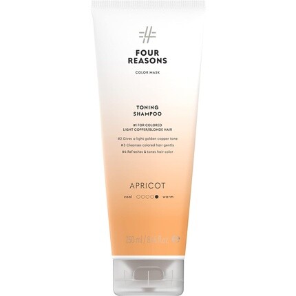 ЧЕТЫРЕ ПРИЧИНЫ Шампунь Color Mask без сульфатов для тонирования светлых и светло-медных волос 8,5 унций Абрикос Four Reasons
ЧЕТЫРЕ ПРИЧИНЫ Шампунь Color Mask без сульфатов для тонирования светлых и светло-медных волос 8,5 унций Абрикос Four Reasons