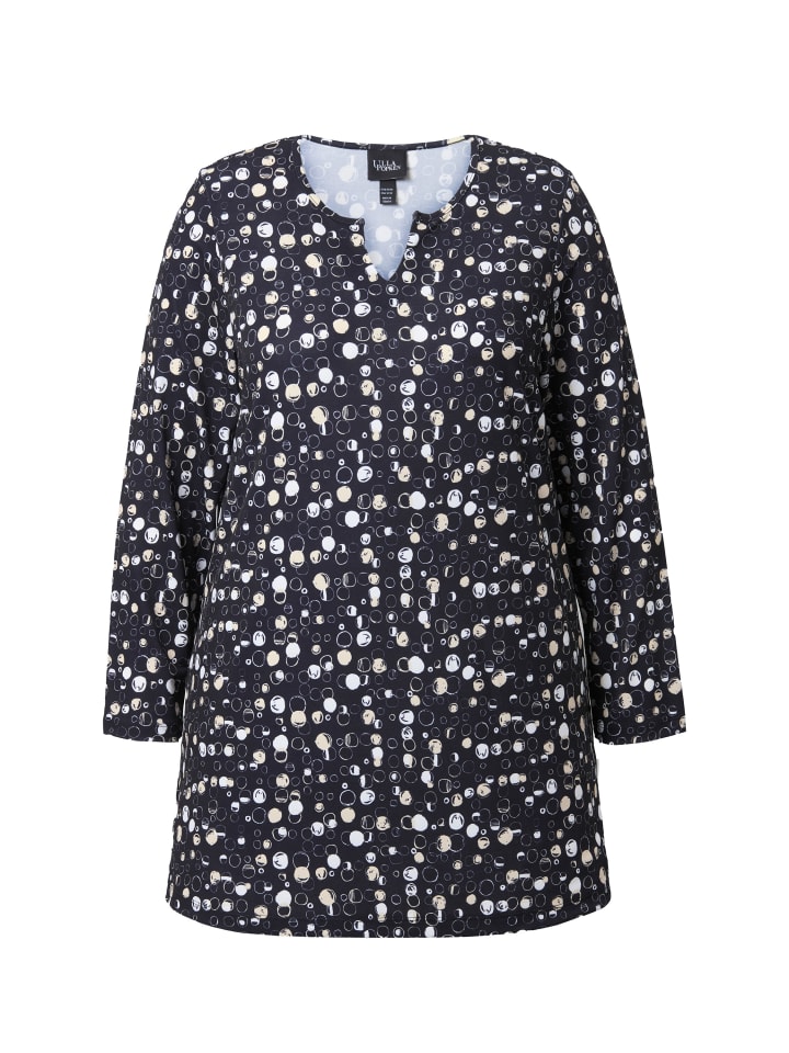 Длинная рубашка черного цвета Ulla Popken
Длинная рубашка черного цвета Ulla Popken