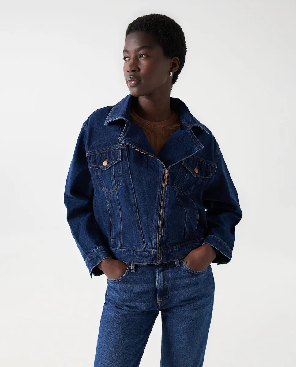 Женская джинсовая куртка с молнией Salsa Jeans, синий
Женская джинсовая куртка с молнией Salsa Jeans, синий