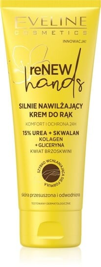 Сильно увлажняющий крем для рук «Цветок персика» для сухой и обезвоженной кожи, 75 мл Eveline Cosmetics, Renew Hands