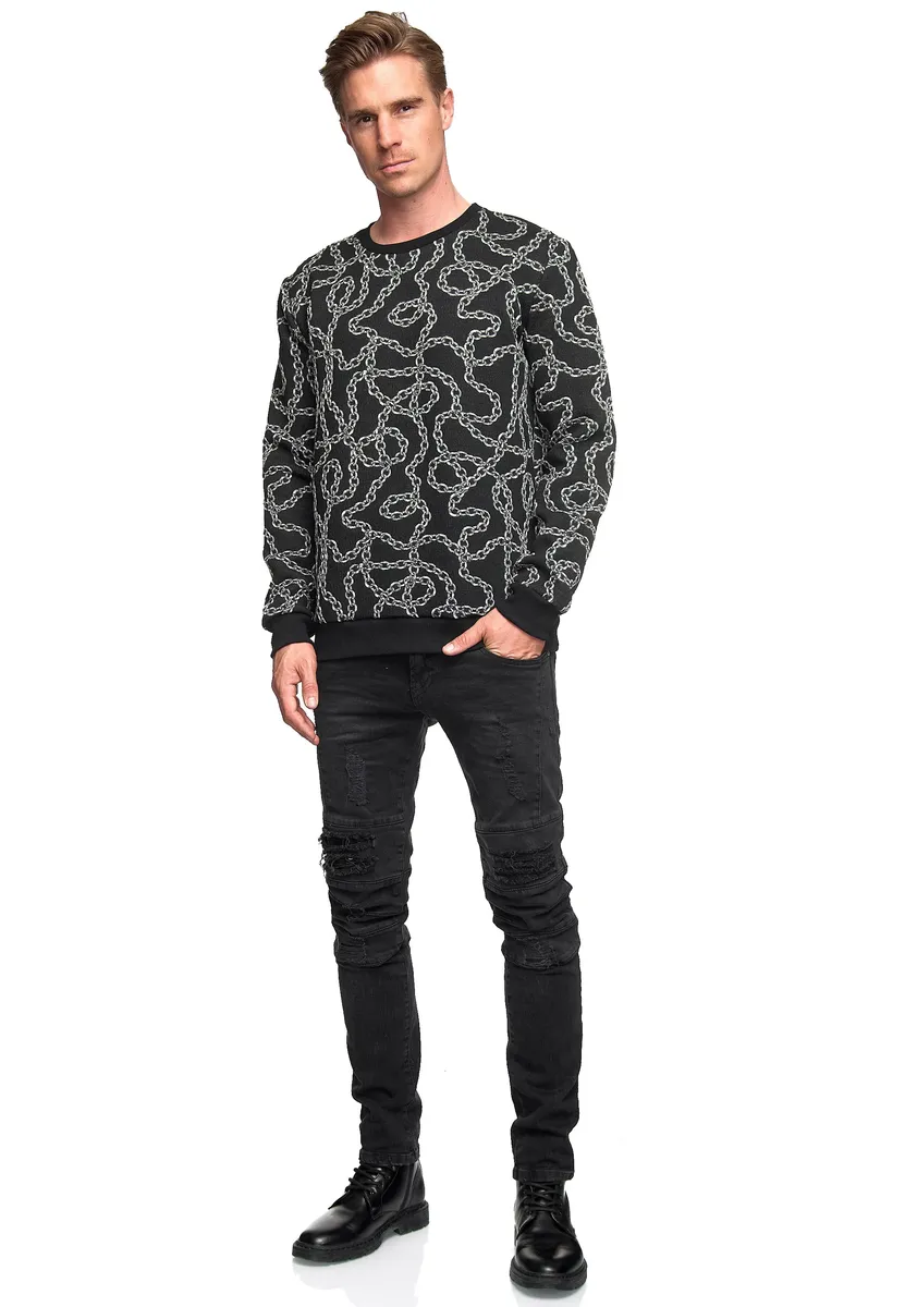 Вязаный свитер Rusty Neal с необычным узором, черно-белый
Вязаный свитер Rusty Neal с необычным узором, черно-белый