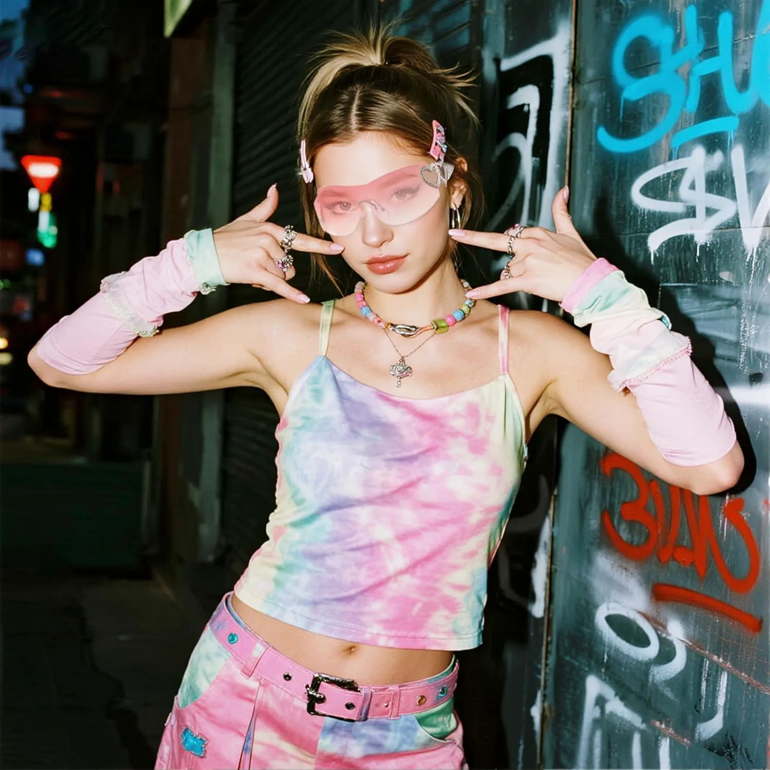 3 пары солнцезащитных очков Y2K без оправы, модные солнцезащитные очки-щитки с серебристым сердечком, в стиле 2000-х, без оправы для женщин JTYKUYR, Clear+pink+black
3 пары солнцезащитных очков Y2K без оправы, модные солнцезащитные очки-щитки с серебристым сердечком, в стиле 2000-х, без оправы для женщин JTYKUYR, Clear+pink+black