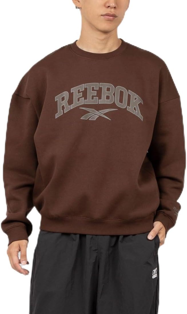 Мужская толстовка Reebok с большим логотипом, коричневый
Мужская толстовка Reebok с большим логотипом, коричневый