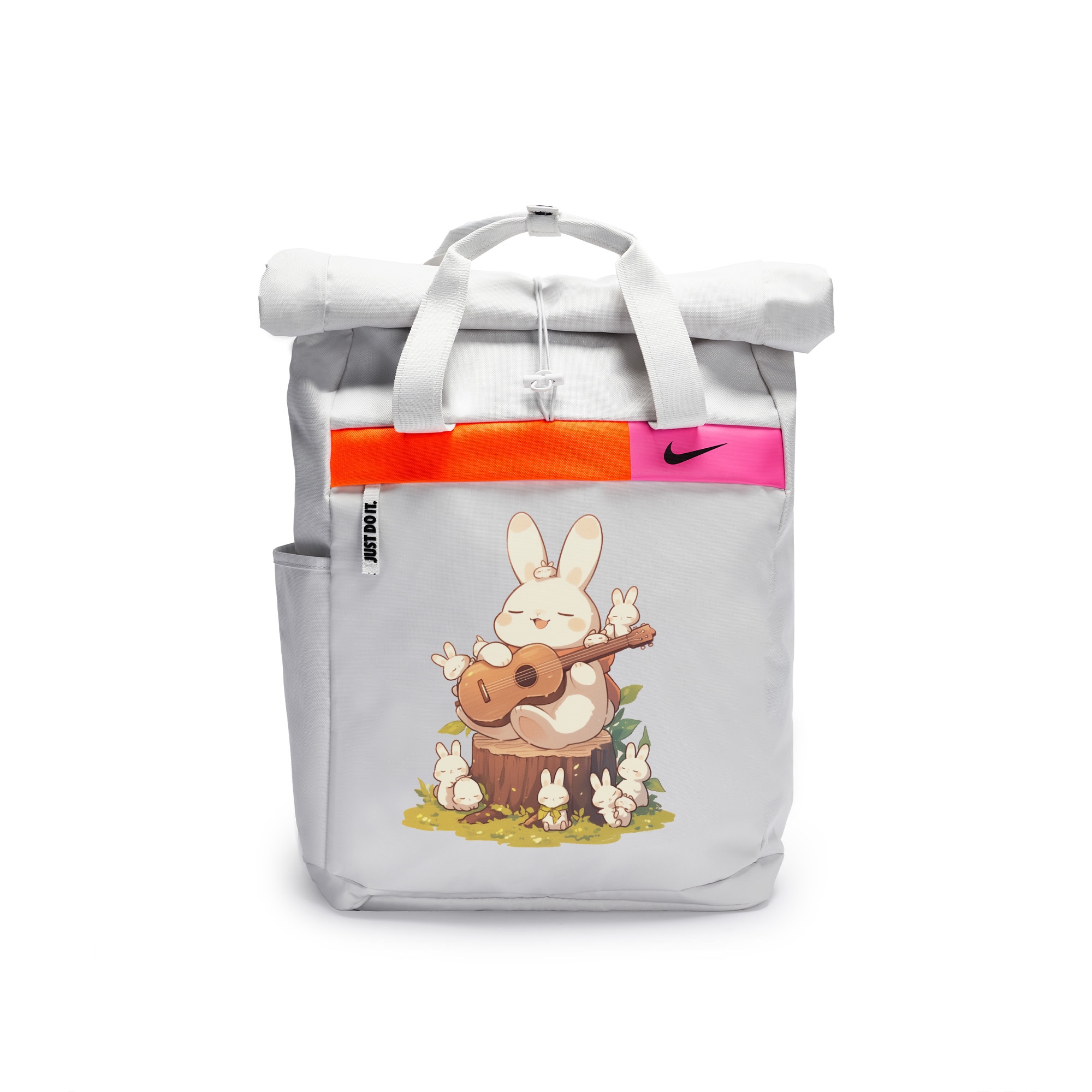 Nike Полиэстеровый граффити рюкзак повседневный унисекс светло-серебристый серый, Guitar Bunny
Nike Полиэстеровый граффити рюкзак повседневный унисекс светло-серебристый серый, Guitar Bunny