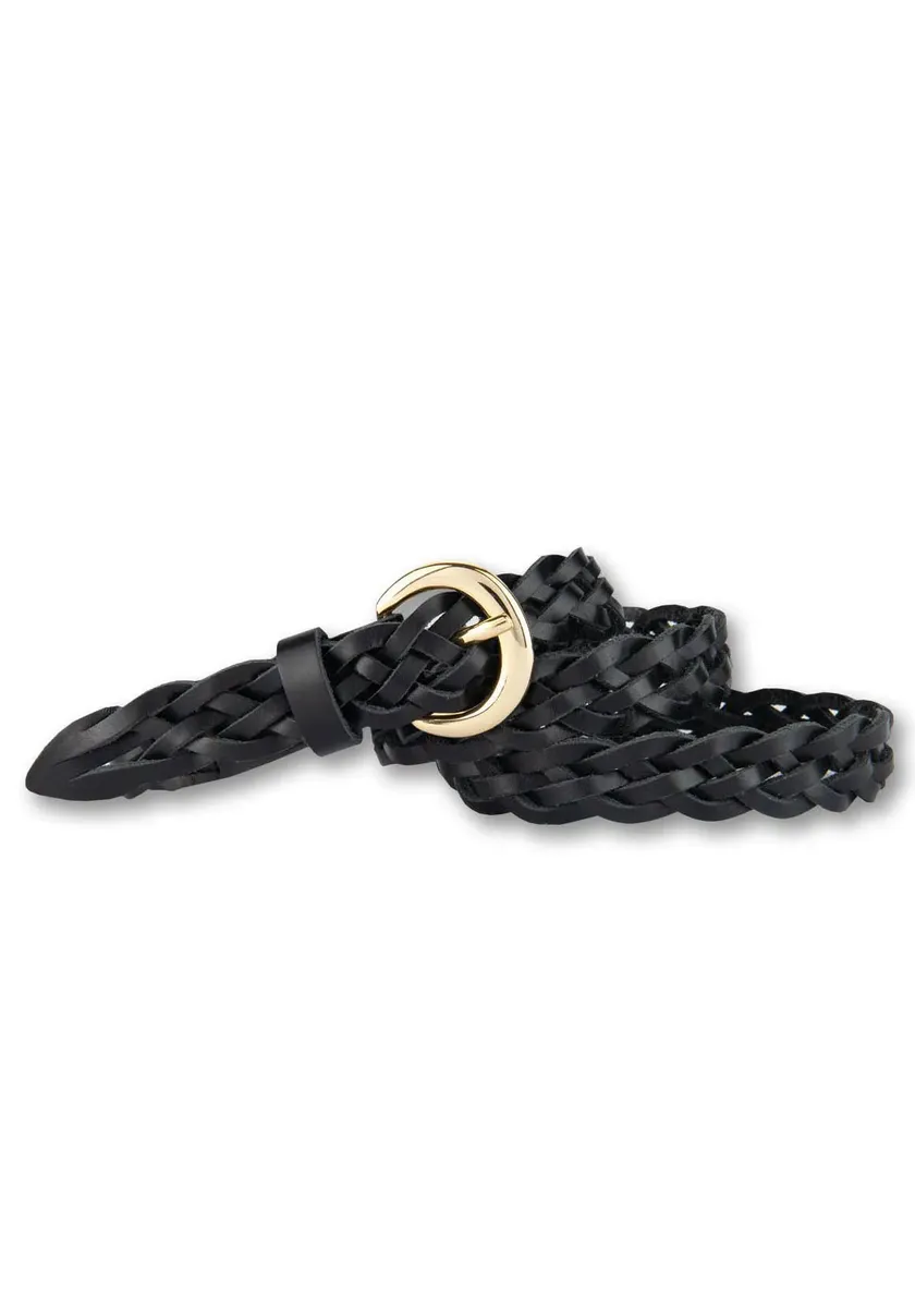 BERND GÖTZ Плетеный ремень, плетеный, золотая пряжка, черный
BERND GÖTZ Плетеный ремень, плетеный, золотая пряжка, черный