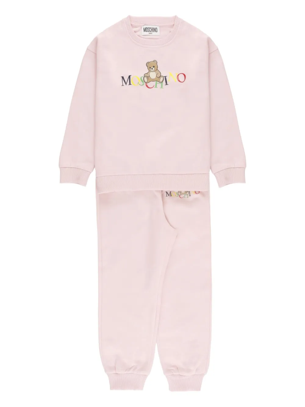 Спортивный костюм с логотипом Тедди (комплект из двух) Moschino Kids, розовый
Спортивный костюм с логотипом Тедди (комплект из двух) Moschino Kids, розовый