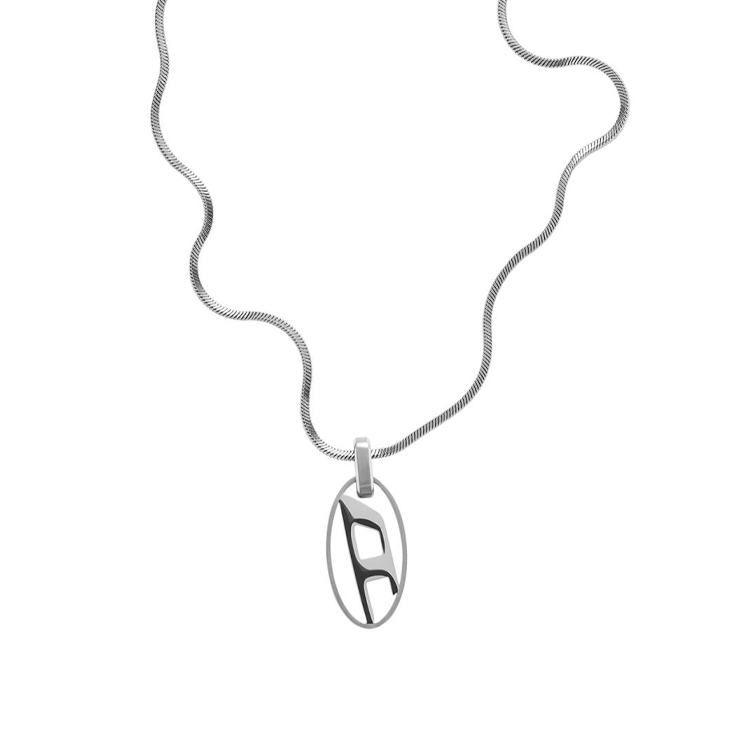 Колье с подвеской в виде логотипа Diesel, серебро
Колье с подвеской в виде логотипа Diesel, серебро