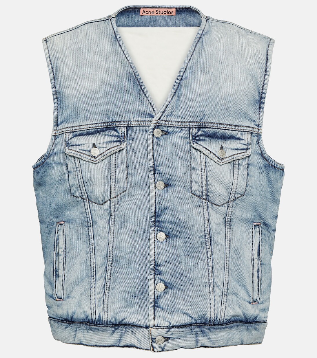 Джинсовый жилет оверсайз Acne Studios, синий
Джинсовый жилет оверсайз Acne Studios, синий