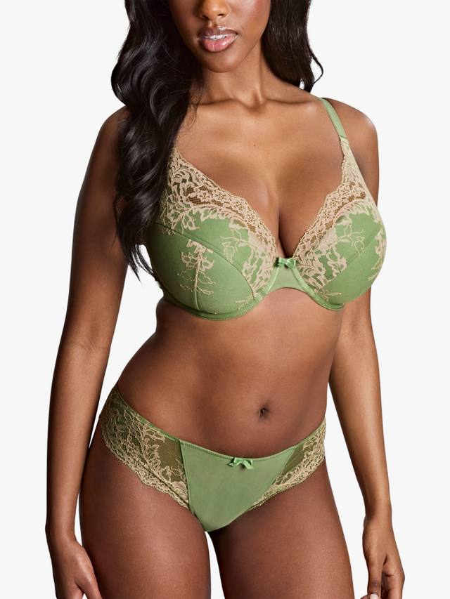 Ana High Apex Plunge Bra Panache, Sage/Sand
Ana High Apex Plunge Bra Panache, Sage/Sand