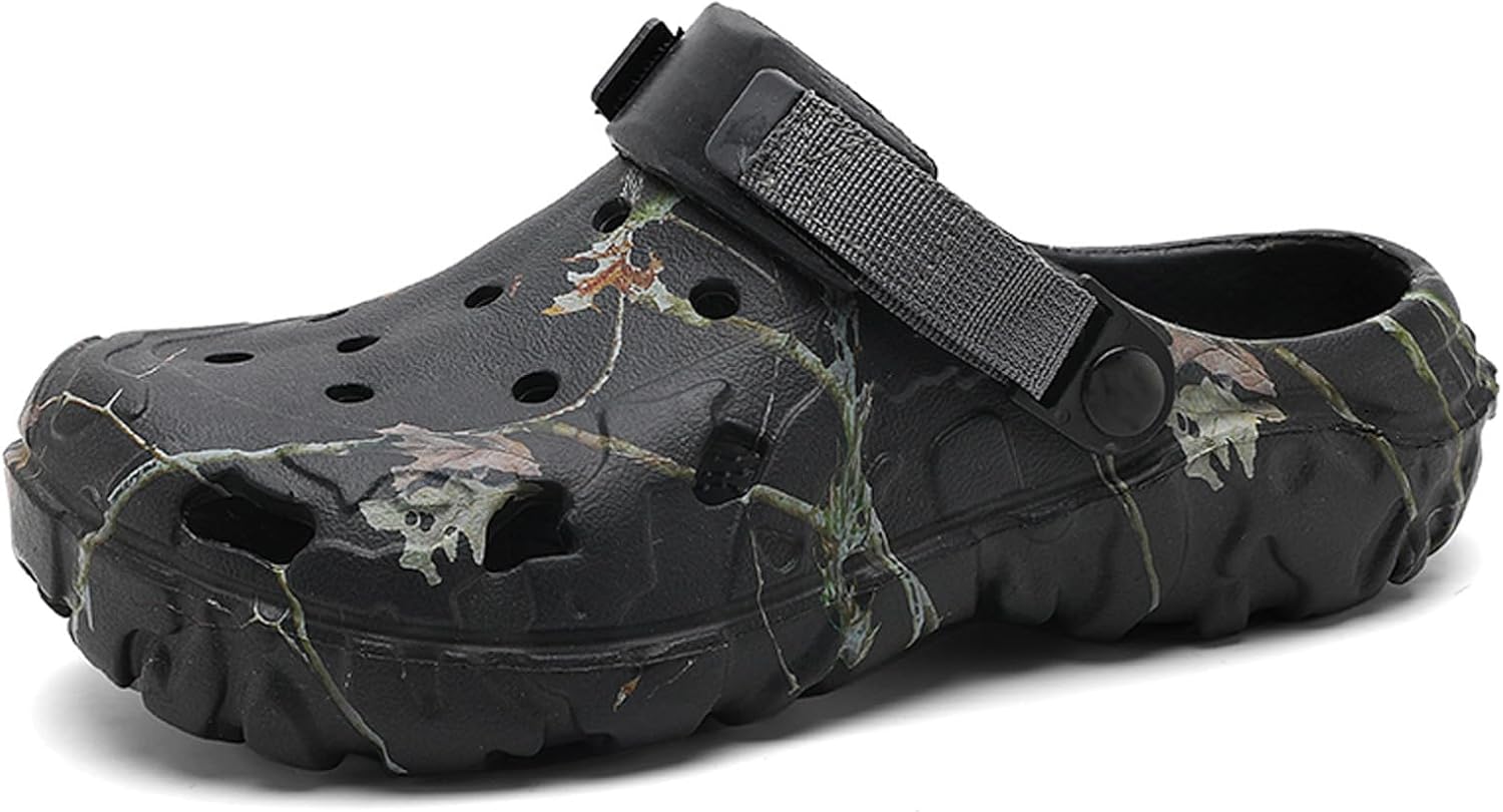 Камуфляжные сабо для садоводства для мужчин и женщин, повседневная обувь Армадилло для шеф-поваров и медсестер, летние дышащие слипоны-мюли с поддержкой свода стопы, удобные Lghlmcl, черный
Камуфляжные сабо для садоводства для мужчин и женщин, повседневная обувь Армадилло для шеф-поваров и медсестер, летние дышащие слипоны-мюли с поддержкой свода стопы, удобные Lghlmcl, черный