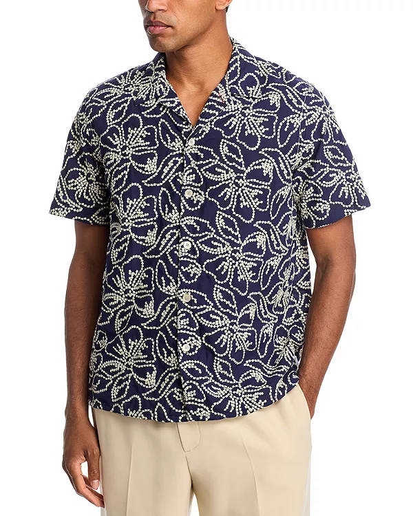 Рубашка с коротким рукавом и принтом в стиле кэмп Ps Paul Smith, синий
Рубашка с коротким рукавом и принтом в стиле кэмп Ps Paul Smith, синий