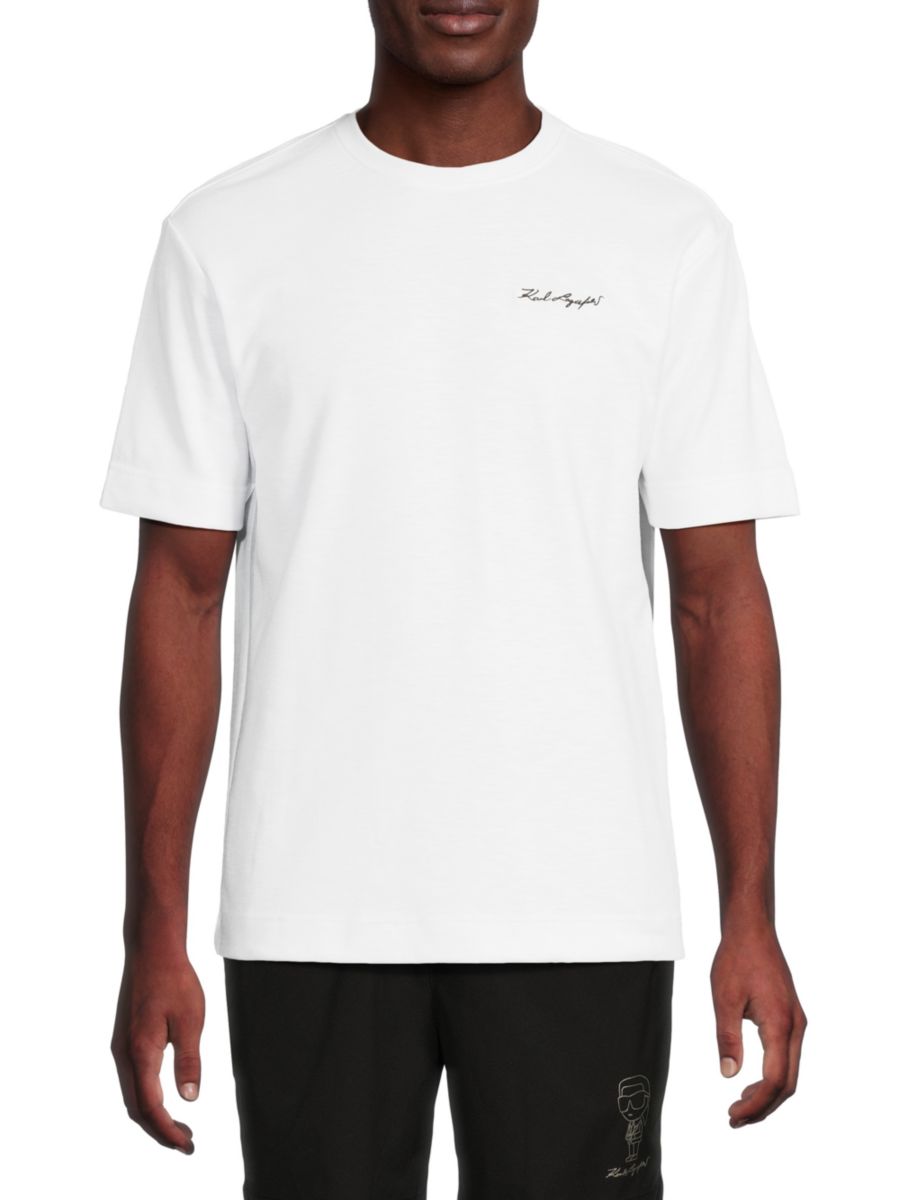 Футболка из хлопковой смеси с текстурированным логотипом Karl Lagerfeld Paris, белый
Футболка из хлопковой смеси с текстурированным логотипом Karl Lagerfeld Paris, белый