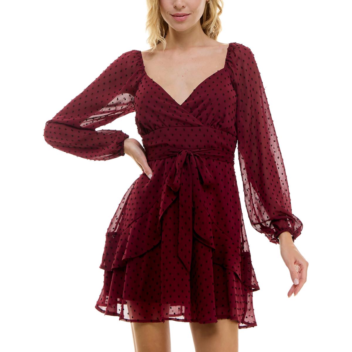 Платье-комбинезон для женщин с имитацией запаха и многоярусным принтом Trixxi, цвет burgundy
Платье-комбинезон для женщин с имитацией запаха и многоярусным принтом Trixxi, цвет burgundy